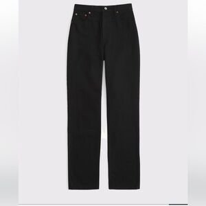 Abercrombie ultra high 90s black jeans